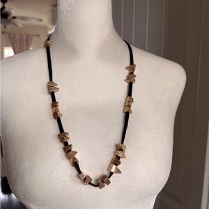 MarlaWynne Black and Gold Necklace New